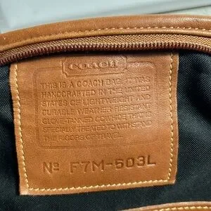 コーチ　Cabin Bag Large No 503 Vintage Coach Cabin/Duffle Large British Tan Bag. Style No. 503